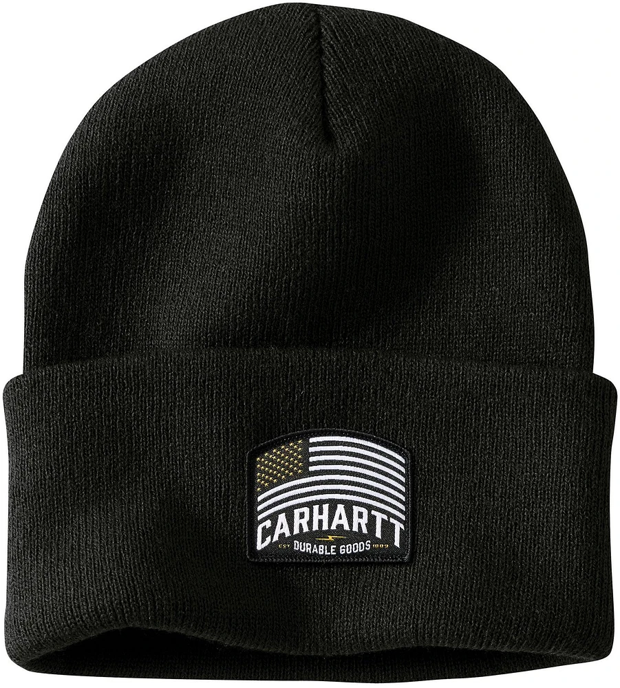 Carhartt Men's Knit Flag Patch Beanie