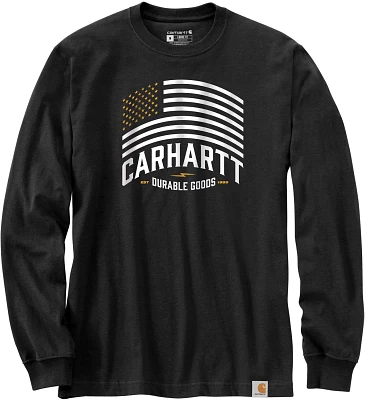 Carhartt Men's Relaxed Fit Midweight Flag Graphic Long Sleeve Shirt