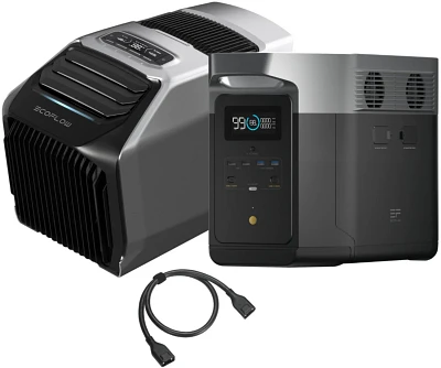 EcoFlow Wave2 Personal Cooler with DELTA Max 2000 Battery Generator                                                             