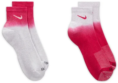 Nike Adults' Everyday Plus Cushioned Quarter Socks 2-Pack                                                                       