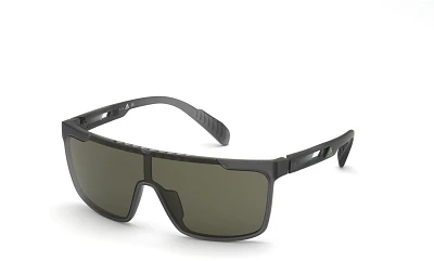 adidas Men's Flat Top Shield Wayfarer Sunglasses                                                                                