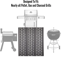 GrillGrate 17.375" x 15.375" Universal Grill Grate Set (3 Piece)                                                                