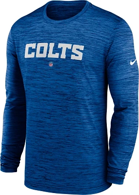Nike Men's Indianapolis Colts Team Velocity Long Sleeve Graphic T-shirt