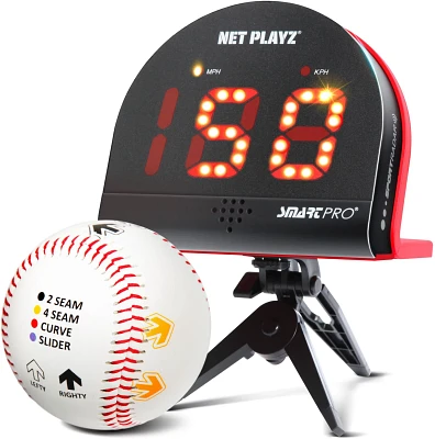 NetPlayz Radar Speed Sensor Detector With Training Ball and Finger Placement Markers                                            