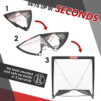 NetPlayz 4 ft x 4 ft Lacrosse Goal                                                                                              