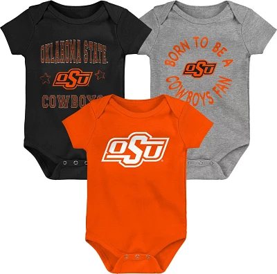 Outerstuff Infants' Oklahoma State University Born to Be 3-Piece Creeper Set