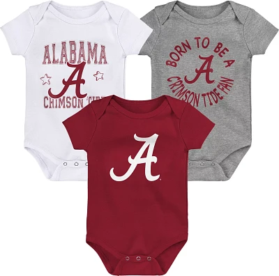 Outerstuff Infants' University of Alabama Born to Be 3-Piece Creeper Set