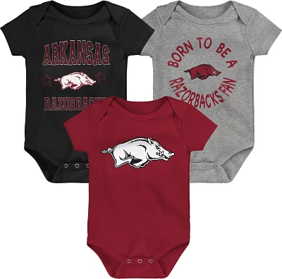 Outerstuff Infants' University of Arkansas Born to Be 3-Piece Creeper Set