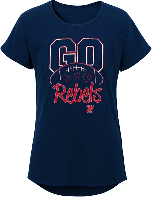 Outerstuff Girls' University of Mississippi Go Team T-shirt