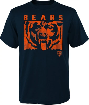Outerstuff Boys' 8-20 Chicago Bears Liquid Camo Logo Short Sleeve T-shirt