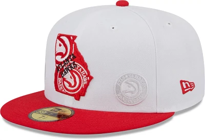 New Era Men's Atlanta Hawks State 59FIFTY Cap                                                                                   