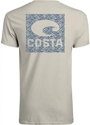 Costa Men's Woodcut Waves Block Graphic T-shirt