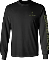 Browning Men's Camo Diamond Buckmark Long Sleeve T-shirt