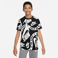 Nike Boys' Club Allover Print T-shirt