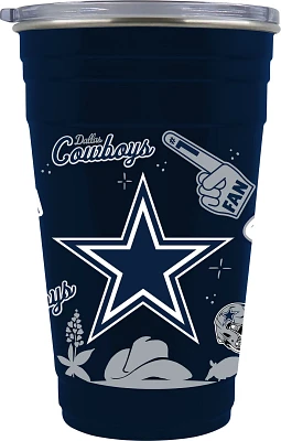 Great American Products Dallas Cowboys 22 oz Team Color Tailgater Travel Tumbler                                                