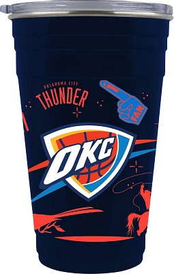 Great American Products Oklahoma City Thunder Team Color 22 oz Tailgater Travel Tumbler                                         