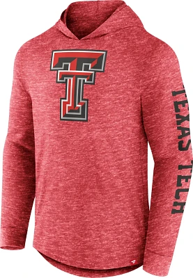 Fanatics Men's Texas Tech University Fundamentals First Play Hooded Long Sleeve Shirt