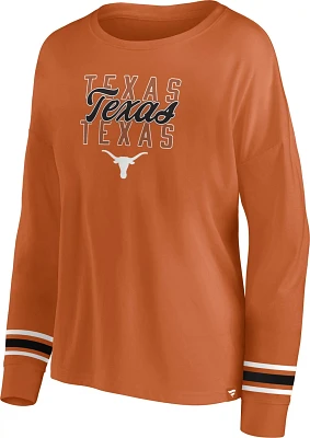 Fanatics Women's University of Texas Fundamentals Triple Script Long Sleeve T-shirt