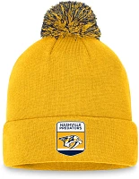 Fanatics Men's Nashville Predators Authentic Pro Draft Pom Cuff Beanie                                                          