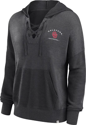 Fanatics Women's University of Oklahoma Heritage Campus Lace Up Hoodie