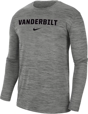 Nike Men's Vanderbilt University Velocity Team Issue Long Sleeve T-shirt