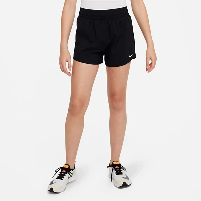 Nike Girls' One Dri-FIT High-Waisted Woven Training Shorts