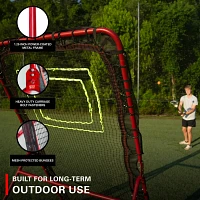 Rukket Sports 4 ft x 7 ft Lacrosse Rebounder                                                                                    