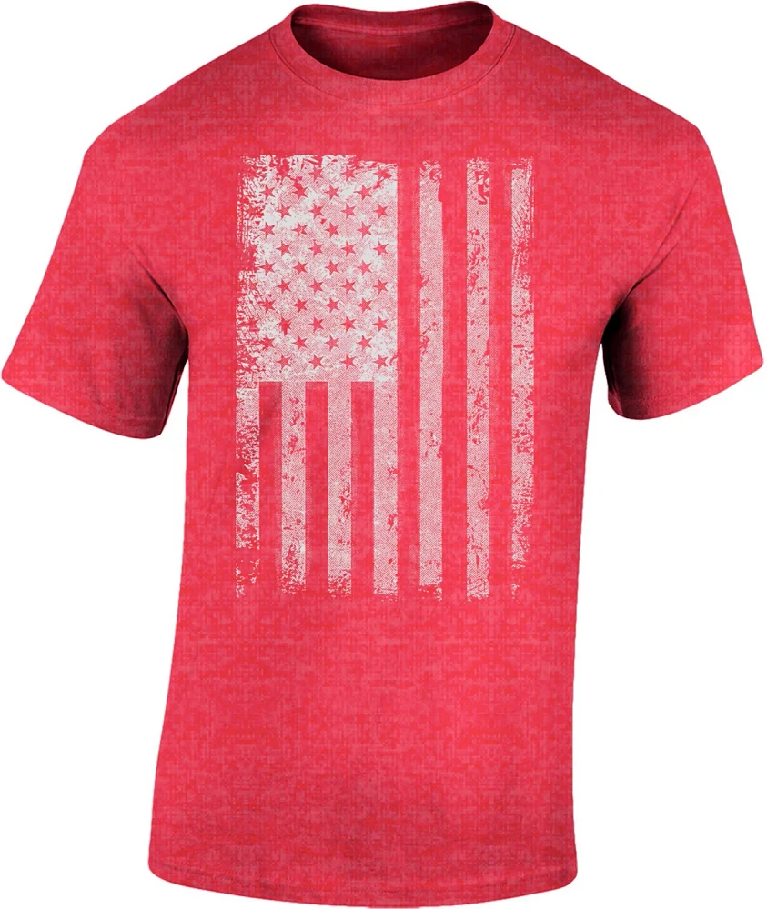 Academy Sports + Outdoors Men's Textured Flag T-shirt