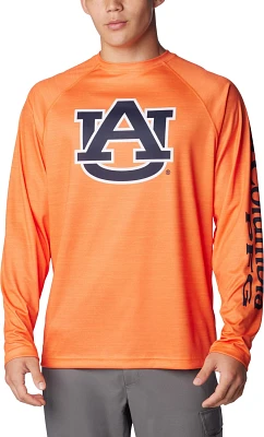 Columbia Sportswear Men's Auburn University PFG Terminal Tackle Heather Long Sleeve Shirt