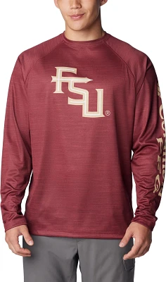 Columbia Sportswear Men's Florida State University PFG Terminal Tackle Heather Long Sleeve Shirt