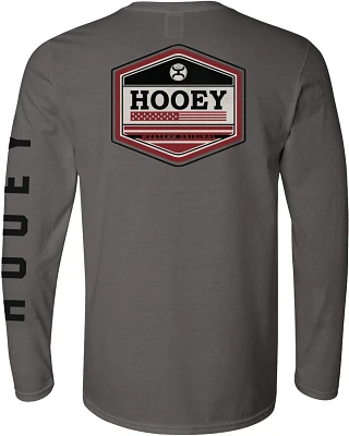 Hooey Men's Western Original Flag Shield Long Sleeve T-shirt