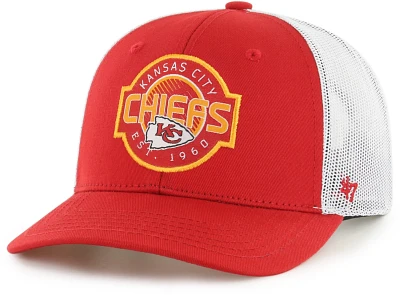 '47 Youth Kansas City Chiefs Primary Logo Scramble Strap Trucker Cap                                                            