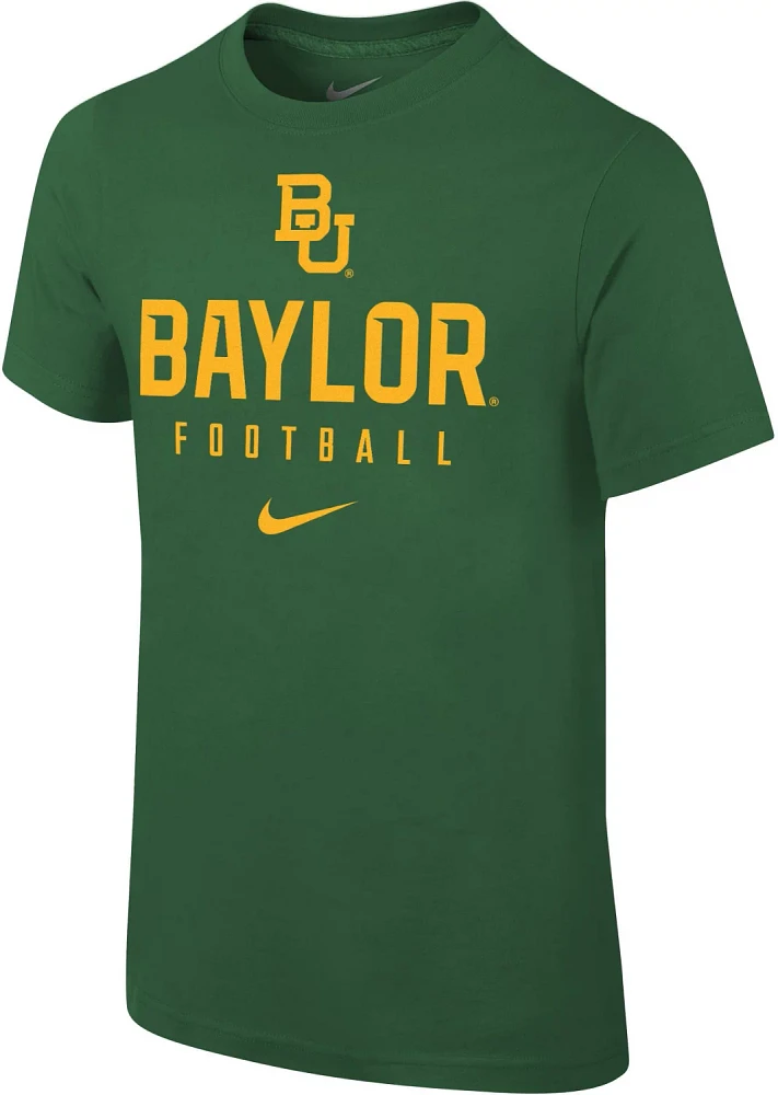 Nike Boys' Baylor University Core Cotton Team Issue T-shirt                                                                     