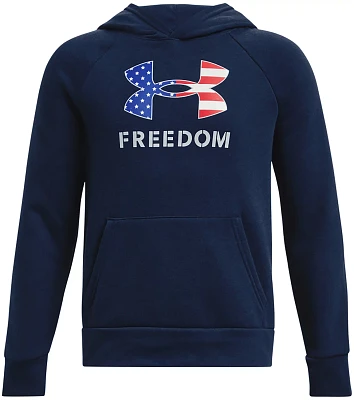 Under Armour Boys' Freedom Big Flag Logo Rival Fleece Hoodie