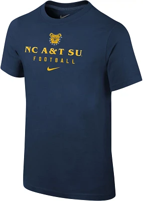 Nike Boys' North Carolina A&T State University Core Cotton Team Issue T-shirt