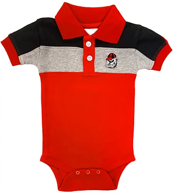 Atlanta Hosiery Company Infants' University of Georgia Colorblock Polo Creeper                                                  