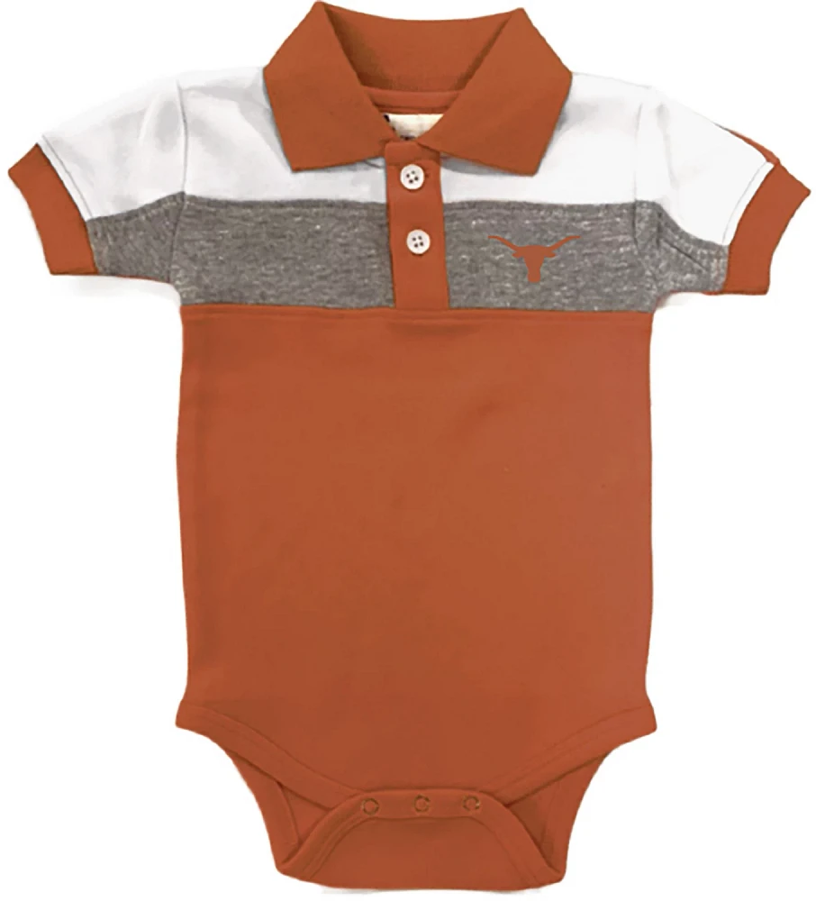 Atlanta Hosiery Company Infants' University of Texas Colorblock Polo Creeper                                                    