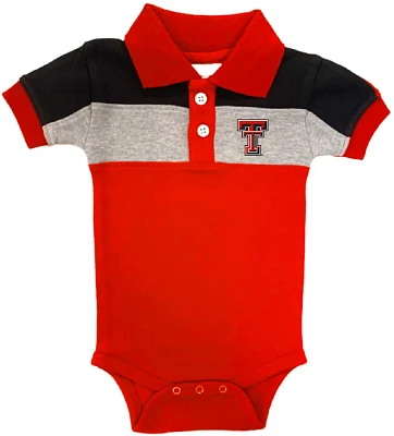 Atlanta Hosiery Company Infant Boys' Texas Tech University Color Block Polo Creeper                                             