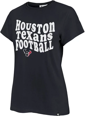 '47 Women's Houston Texans Free Spirit Frankie Short Sleeve Shirt                                                               