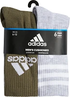 adidas Cushion Mixed Crew Socks 6 Pack                                                                                          