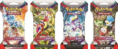 Pokémon TCG Sv1 Scarlet and Violet Sleeved Trading Card Booster Pack                                                           