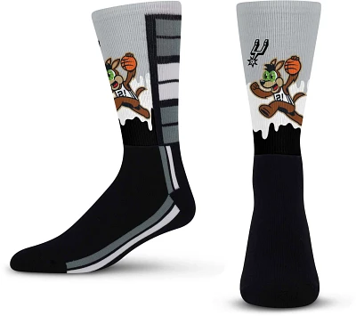FBF Originals Youth San Antonio Spurs Mascot Drip Socks                                                                         