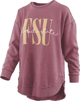 The Three Square Women's Florida State University Vintage Poncho Fleece Long-Sleeve Shirt                                       