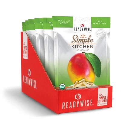 ReadyWise Simple Kitchen Organic Freeze-Dried Mangoes 6-Pack                                                                    