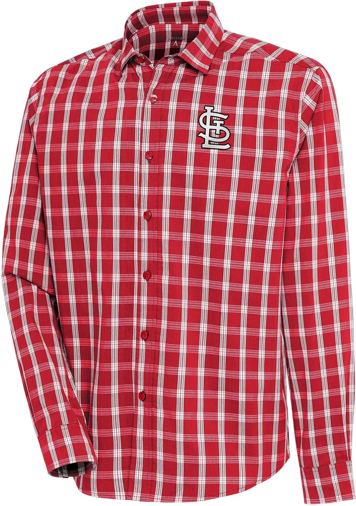 Antigua Men's St. Louis Cardinals Carry Button-Down Shirt