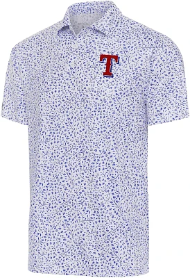 Antigua Men's Texas Rangers Motion Polo Shirt                                                                                   