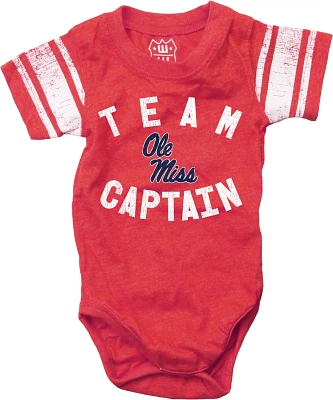 Wes and Willy Infants' University of Mississippi Sleeve Stripe Onesie