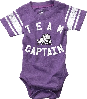 Wes and Willy Infants' Texas Christian University Sleeve Stripe Onesie