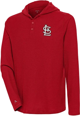 Antigua Men's St. Louis Cardinals Strong Hold Pullover Hoodie                                                                   