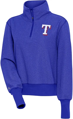 Antigua Women's Texas Rangers Upgrade 1/2 Zip Pullover                                                                          